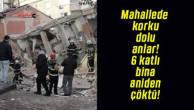 Mahallede korku dolu anlar! 6 katlı bina aniden çöktü!
