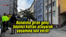 Bunalıma giren genç beşinci kattan atlayarak yaşamına son verdi!