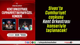 Sivas’ta Cumhuriyet coşkusu Kent Orkestrası konseriyle taçlanacak!
