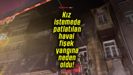 Kız istemede patlatılan havai fişek yangına neden oldu! 8 kişi dumandan etkilendi!