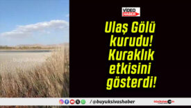 Ulaş Gölü kurudu! Kuraklık etkisini gösterdi!