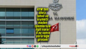 AYM’den döviz, tahvil ve kıymetli maden işlemleriyle ilgili karar! 9 ay sonra yürürlüğe girecek!