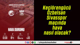 Ankara Keçiörengücü – Özbelsan Sivasspor maçında hava nasıl olacak?