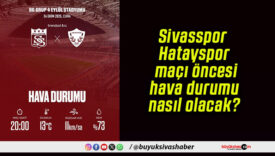Sivasspor – Hatayspor maçı öncesi hava durumu nasıl olacak?