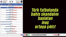 Türk futbolunda bahis skandalını başlatan maç ortaya çıktı!