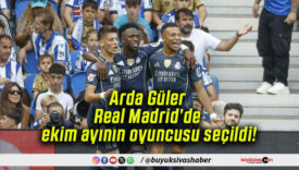 Arda Güler Real Madrid’de ekim ayının oyuncusu seçildi!
