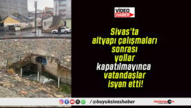 Sivas’ta altyapı çalışmaları sonrası yollar kapatılmayınca vatandaşlar isyan etti!