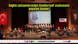 Sağlık çalışanlarından Cumhuriyet coşkusunu yaşatan konser!