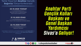 Anahtar Parti Gençlik Kolları Başkanı ve Genel Başkan Yardımcısı Sivas’a Geliyor!
