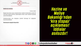 Hazine ve Maliye Bakanlığı’ndan ‘kira stopajı’ açıklaması! İddialar asılsızdır!