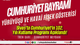  Sivas’ta Cumhuriyet’in 102. Yılı Kutlama Programı Açıklandı!