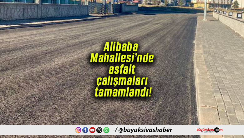 Alibaba Mahallesi’nde asfalt çalışmaları tamamlandı!