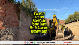 Suşehri Arpacı Köyü’nde İçme Suyu Hattı Onarımı Tamamlandı!