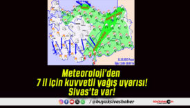 Meteoroloji’den 7 il için kuvvetli yağış uyarısı! Sivas’ta var!