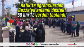 Hafik’te öğrencilerden Gazze’ye anlamlı destek! 58 bin TL yardım toplandı!
