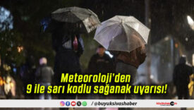 Meteoroloji’den 9 ile sarı kodlu sağanak uyarısı!