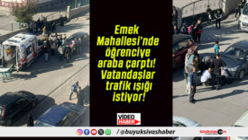Emek Mahallesi’nde öğrenciye araba çarptı! Vatandaşlar trafik ışığı istiyor!