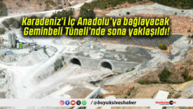 Karadeniz’i İç Anadolu’ya bağlayacak Geminbeli Tüneli’nde sona yaklaşıldı!