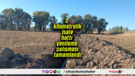 2 kilometrelik isale hattı yenileme çalışması tamamlandı!