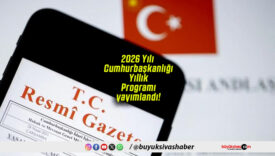2026 Yılı Cumhurbaşkanlığı Yıllık Programı yayımlandı!