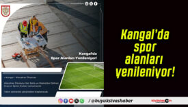 Kangal’da spor alanları yenileniyor!