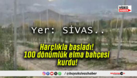 Harçlıkla başladı! 100 dönümlük elma bahçesi kurdu!
