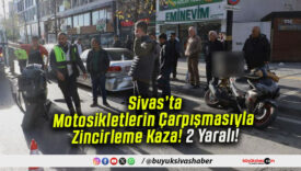 Motosikletlerin Çarpışmasıyla Zincirleme Kaza! 2 Yaralı!