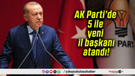 AK Parti’de 5 ile yeni il başkanı atandı!