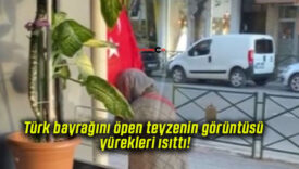 Türk bayrağını öpen teyzenin görüntüsü yürekleri ısıttı!