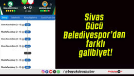 Sivas Gücü Belediyespor’dan farklı galibiyet!