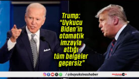 Trump: “Uykucu Biden’in otomatik imzayla attığı tüm belgeler geçersiz”