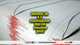 Balıkesir’de 4.5 büyüklüğünde deprem meydana geldi!