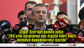 Özgür Özel’den bomba iddia: “704 yılla yargılanan suç örgütü lideri kaçtı, belediye başkanlarımız içeride”