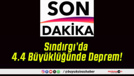 Sındırgı’da 4.4 Büyüklüğünde Deprem!