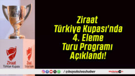 Ziraat Türkiye Kupası’nda 4. Eleme Turu Programı Açıklandı!