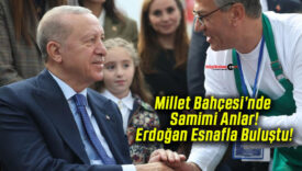 Millet Bahçesi’nde Samimi Anlar! Erdoğan Esnafla Buluştu!