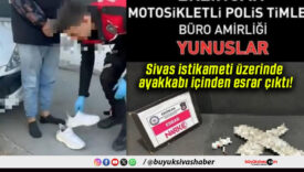 Sivas istikameti üzerinde ayakkabı içinden esrar çıktı!