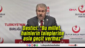 Destici: “Bu millet, hainlerin taleplerine asla geçit vermez”