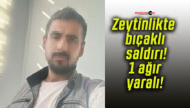 Zeytinlikte bıçaklı saldırı! 1 ağır yaralı!