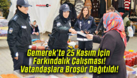 Gemerek’te 25 Kasım İçin Farkındalık Çalışması! Vatandaşlara Broşür Dağıtıldı!