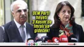 DEM Parti heyeti 3 Kasım’da İmralı’ya gidecek!