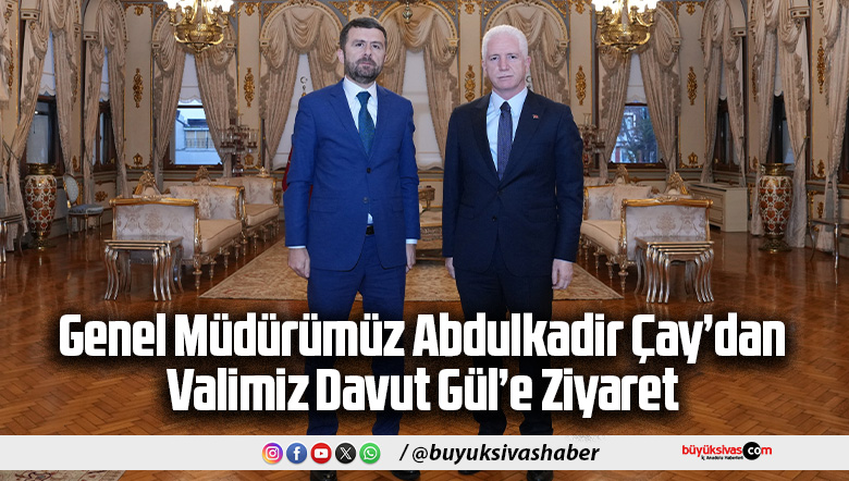 Genel Müdürümüz Abdulkadir Çay’dan Valimiz Davut Gül’e Ziyaret
