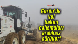 Gürün’de yol bakım çalışmaları aralıksız sürüyor!