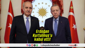 Cumhurbaşkanı Erdoğan TBMM Başkanı Numan Kurtulmuş’u Dolmabahçe’de kabul etti!