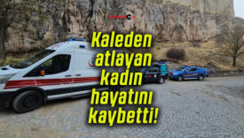 Kaleden atlayan kadın hayatını kaybetti!