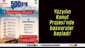 Yüzyılın Konut Projesi’nde başvurular başladı!