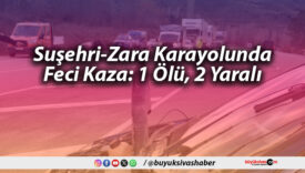 Suşehri-Zara Karayolunda Feci Kaza: 1 Ölü, 2 Yaralı