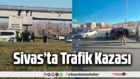 Sivas’ta Bulvar Üzerinde Trafik Kazası: Araç Orta Refüje Savruldu