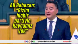 Ali Babacan: “Bizim hiçbir partiyle kavgamız yok”
