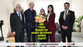 Vali Yılmaz Şimşek’ten emekli öğretmene anlamlı ziyaret!